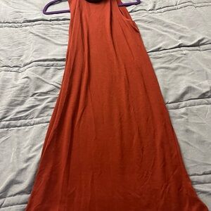 Old Navy Rust Orange Sleeveless Dress, Size Medium